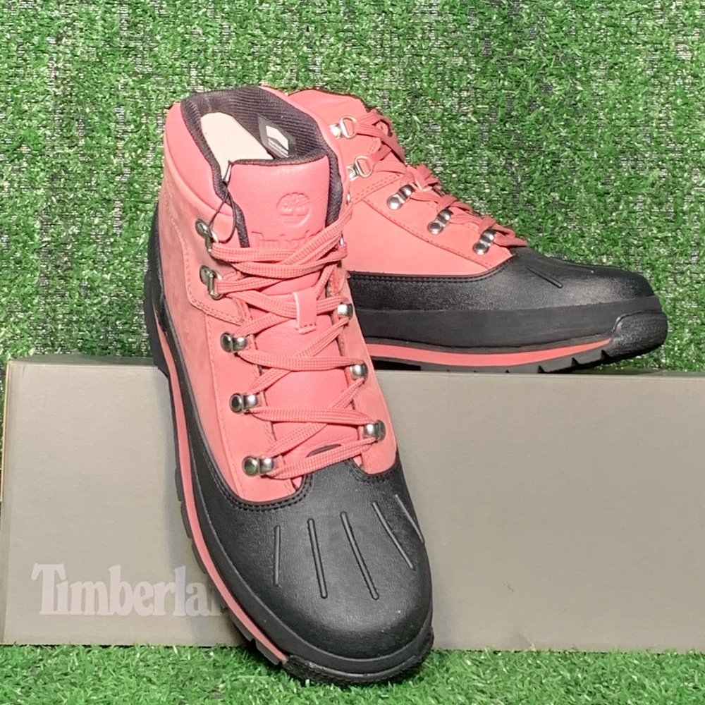 Timberland Junior Euro Hiker Shell Toe Boot Pink - Picture 3 of 4